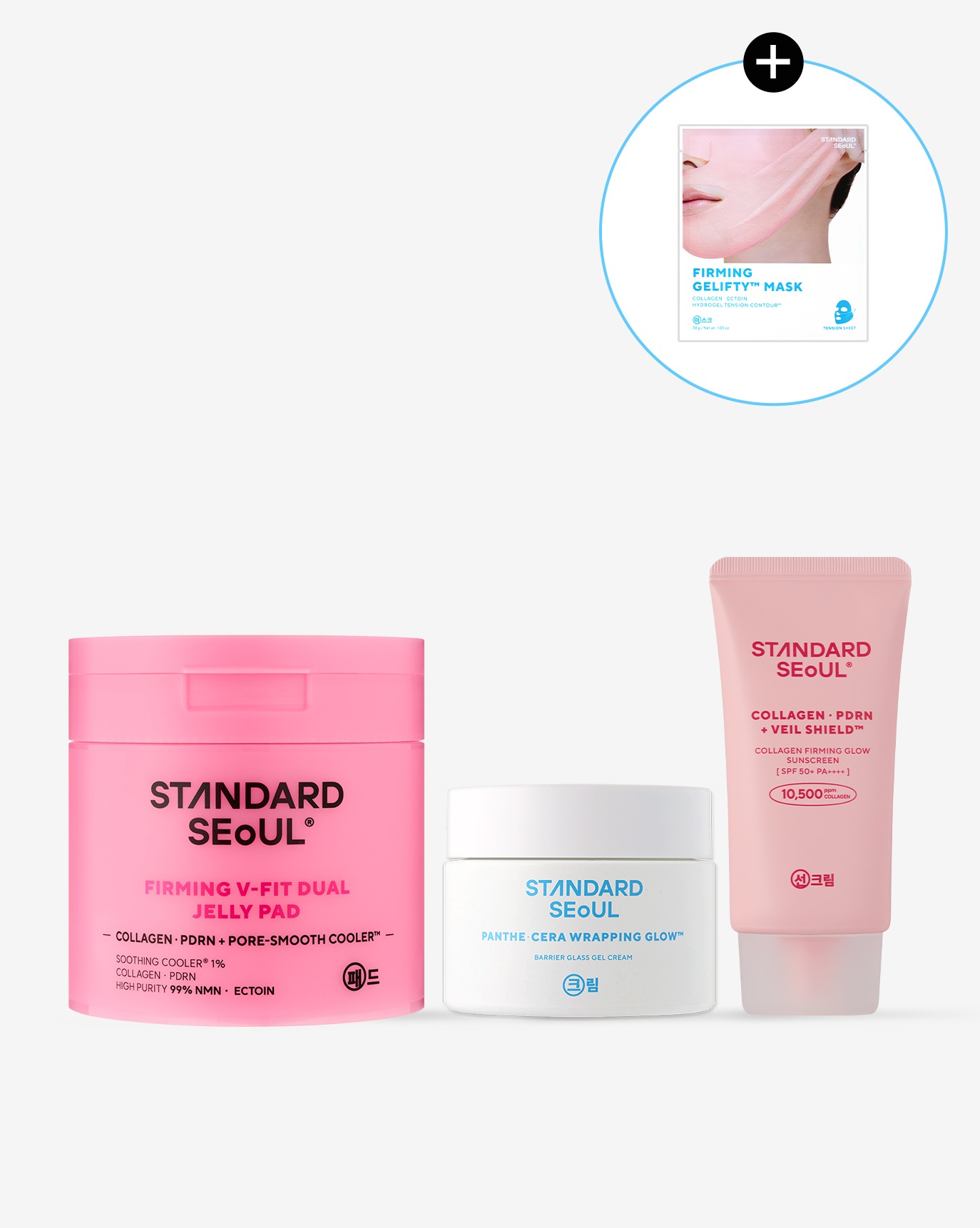 [3er + Geschenk] Jelly Pad & Gel Cream & Sonnencreme (vorübergehend ausverkauft)